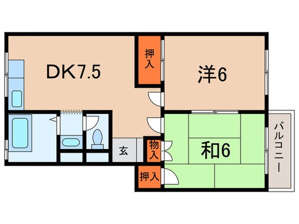 マンション松下の物件間取画像